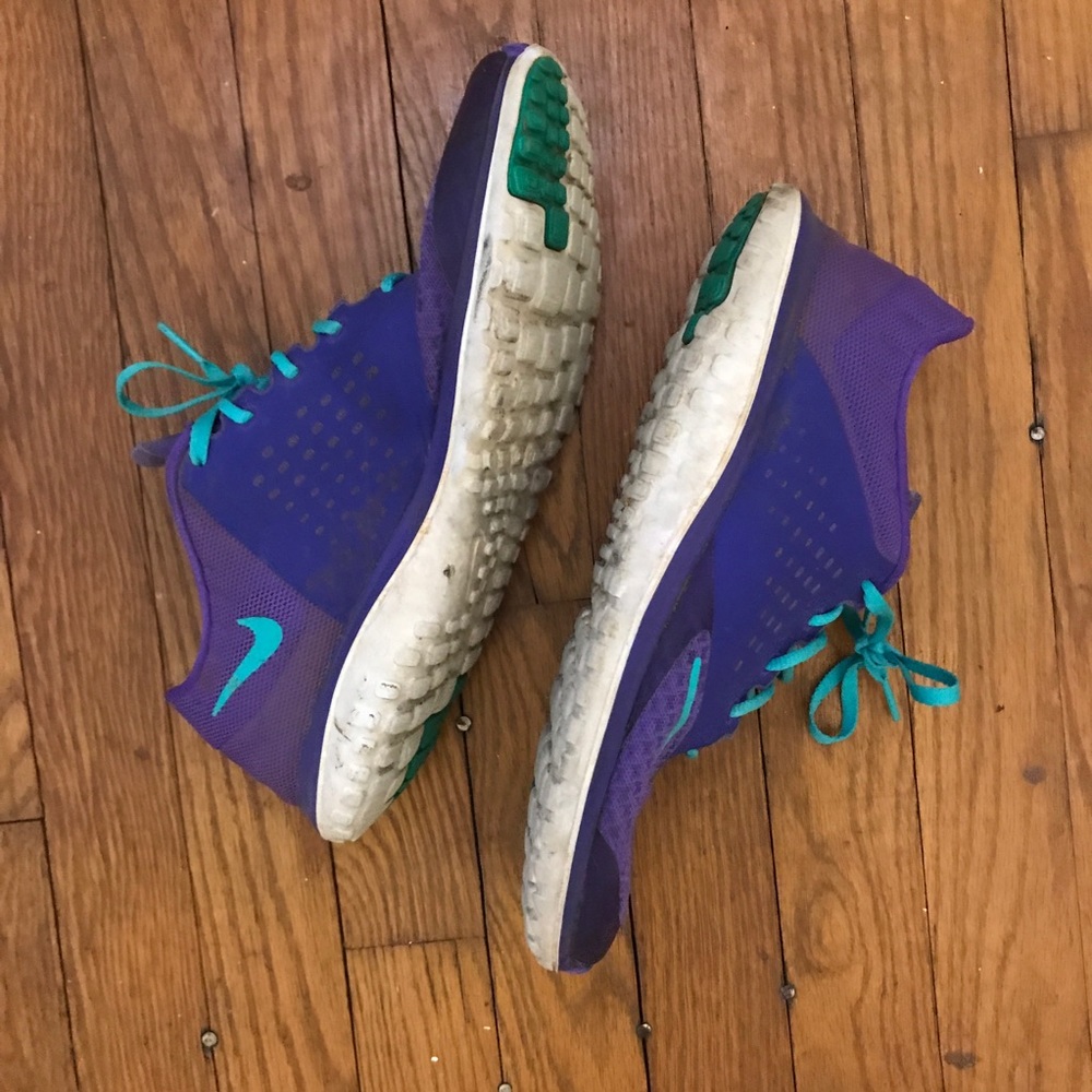 Purple + Teal Nike Sneakers